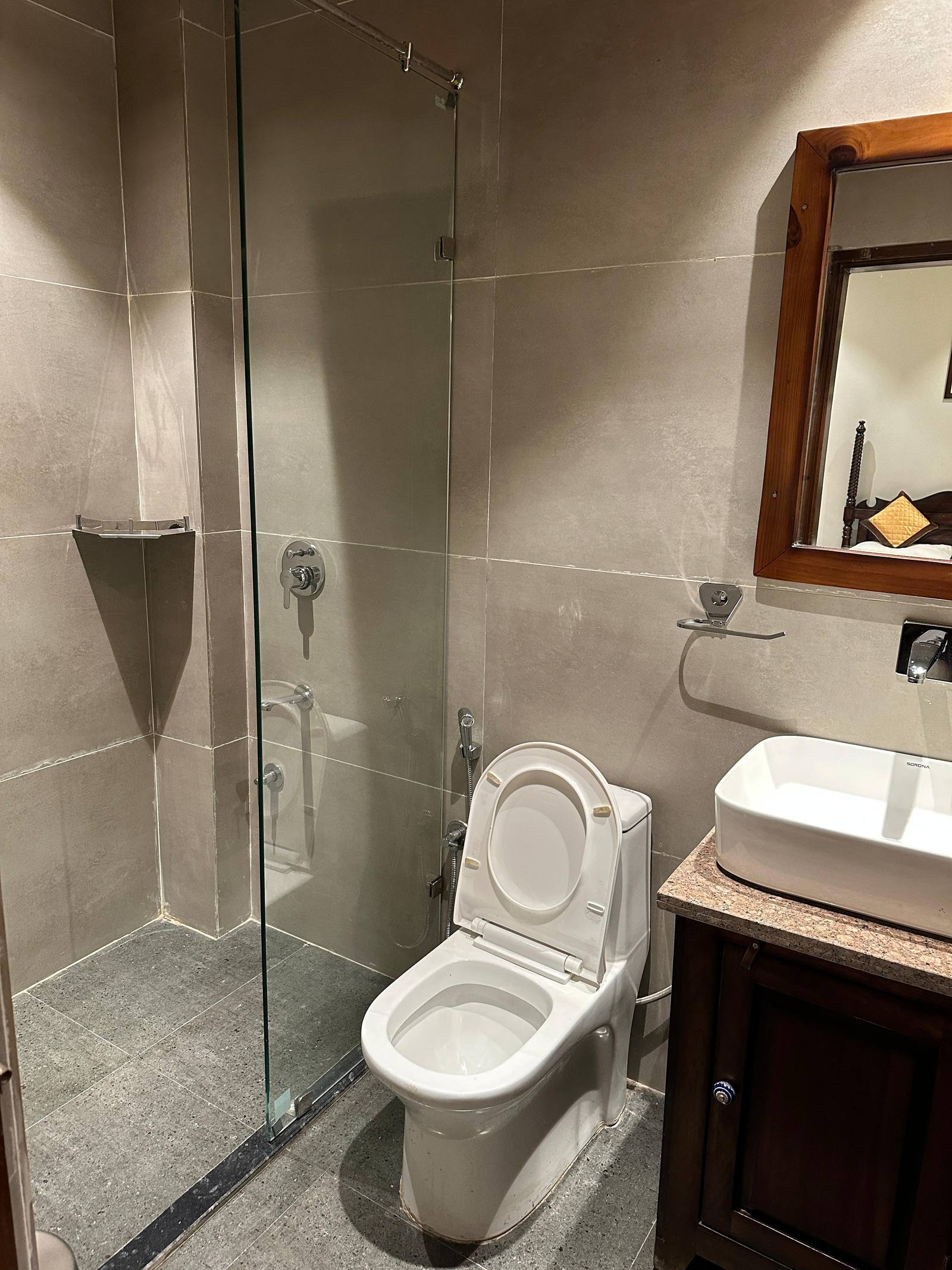 Modern attached bathroom